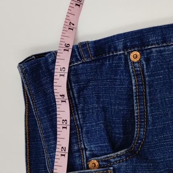 Levi's 512 perfectly slimming denim jeans, 28" inseam straight leg, size 14 - Picture 5 of 12